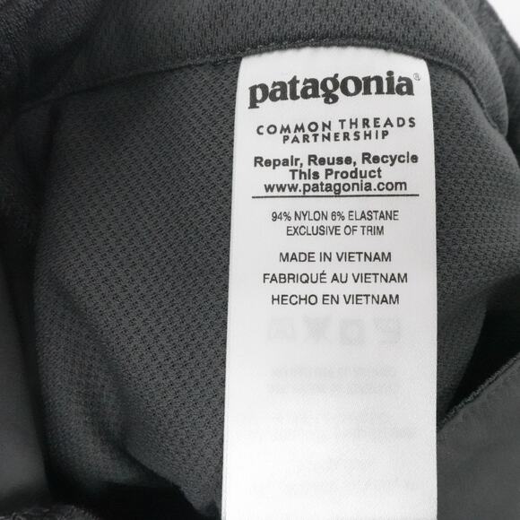 Patagonia Shorts Womens 6 Gray Quandary Outdoor Trail Hiking Stretch Zip Pocket - Picture 13 of 15